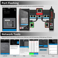 Load image into Gallery viewer, Henkion LT-600M 4-inch Professional Multi-function Network Cable Tester