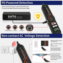 Load image into Gallery viewer, Henkion LT-600S 4-inch Professional Multi-function Network Cable Tester
