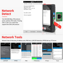Load image into Gallery viewer, Henkion LT-600 4-inch Professional Multi-function Network Cable Tester