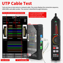 Load image into Gallery viewer, Henkion LT-600 4-inch Professional Multi-function Network Cable Tester