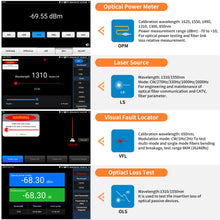 Load image into Gallery viewer, RSO-65 1310/1550nm 28/26dB multi-function OTDR