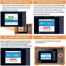 Load image into Gallery viewer, Henkion RSO-4000D 1310nm 26dB/1550nm 24dB Single Mode Mini OTDR