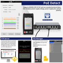 Load image into Gallery viewer, Henkion LT-600S 4-inch Professional Multi-function Network Cable Tester