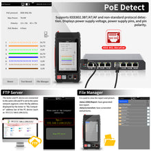 Load image into Gallery viewer, Henkion LT-600T 4-inch Professional Multi-function Network Cable Tester