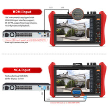 Load image into Gallery viewer, Henkion E90 4K IP Camera Tester 8" Touchscreen 90W PoE DMM OPM VFL Network Tools

