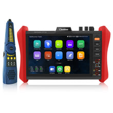 Load image into Gallery viewer, Henkion E90 4K IP Camera Tester 8" Touchscreen 90W PoE DMM OPM VFL Network Tools
