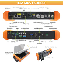 Load image into Gallery viewer, Henkion IPC-H12-MOVTADHSEF CCTV Tester 8K 32MP 12MP IP Camera Tester
