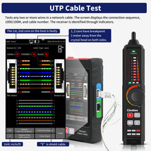 Load image into Gallery viewer, Henkion LT-600S 4-inch Professional Multi-function Network Cable Tester
