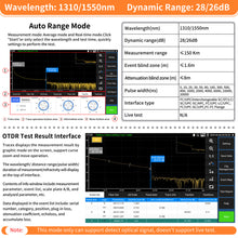 Load image into Gallery viewer, RSO-65 1310/1550nm 28/26dB multi-function OTDR
