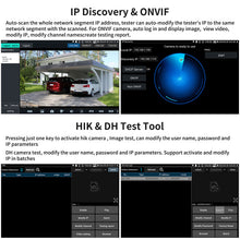 Load image into Gallery viewer, Henkion E88 4K 12MP IP Security Camera Tester 8 Inch Touchscreen 90W PoE CCTV Test Tool
