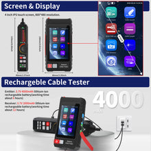 Load image into Gallery viewer, Henkion LT-600S 4-inch Professional Multi-function Network Cable Tester
