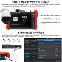 Load image into Gallery viewer, Henkion E88 4K 12MP IP Security Camera Tester 8 Inch Touchscreen 90W PoE CCTV Test Tool
