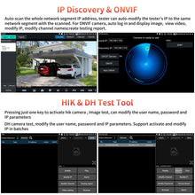 Load image into Gallery viewer, Henkion E89 4K IP Camera Tester 8inch Touchscreen 8MP TVI/CVI/AHD Support 90W PoE
