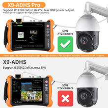 Load image into Gallery viewer, Henkion X9-ADHS Pro 8K 90W Hi-PoE++ security CCTV camera tester
