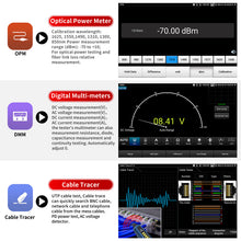 Load image into Gallery viewer, Henkion E90 4K IP Camera Tester 8" Touchscreen 90W PoE DMM OPM VFL Network Tools
