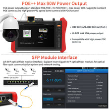 Load image into Gallery viewer, Henkion E89 4K IP Camera Tester 8inch Touchscreen 8MP TVI/CVI/AHD Support 90W PoE
